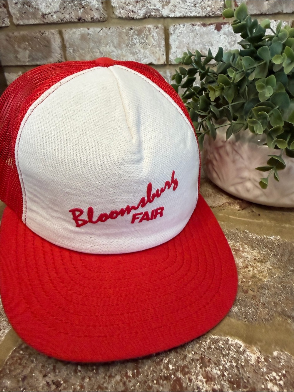Vintage | Trucker Snapback | Bloomsburg Fair |Red & White